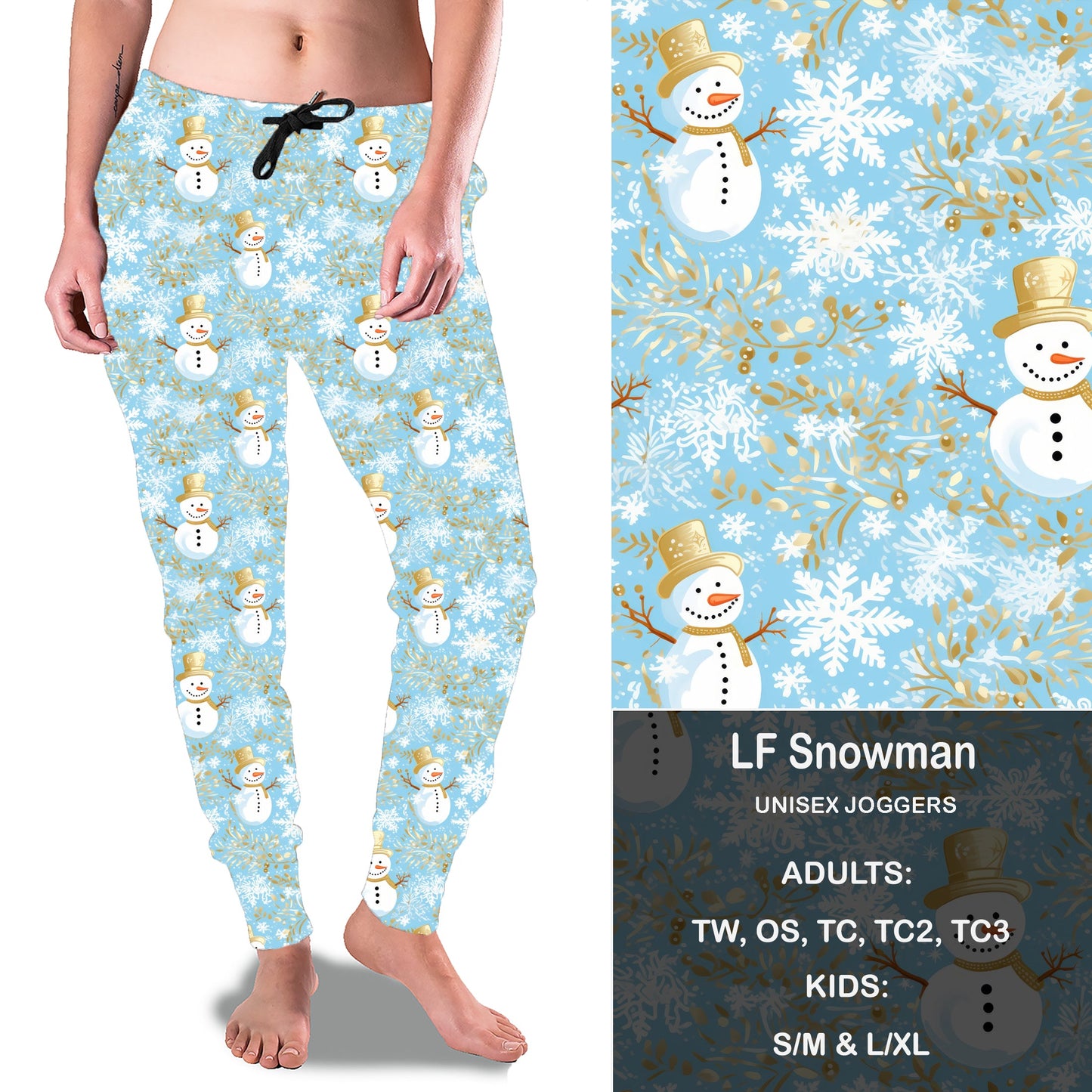 LF Snowman Full Joggers with Pockets
