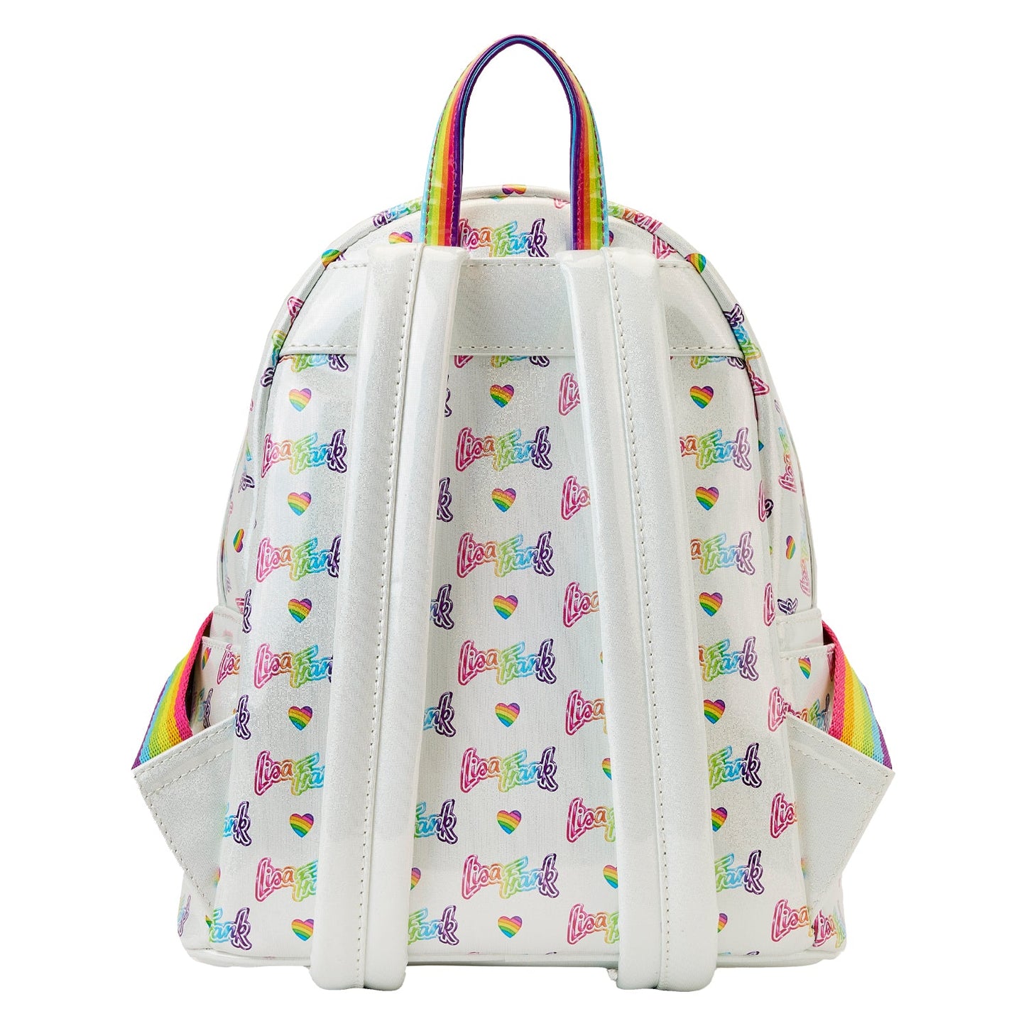 Lisa Frank Rainbow Heart Mini Backpack with Waist Bag