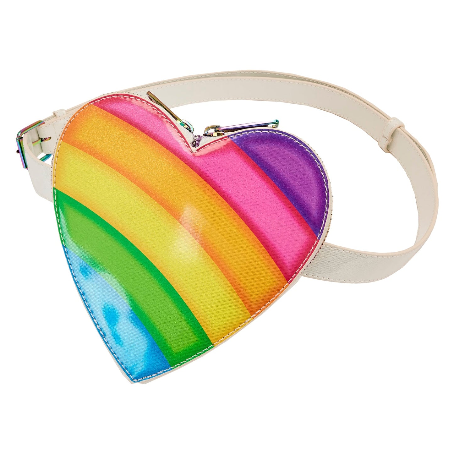 Lisa Frank Rainbow Heart Mini Backpack with Waist Bag