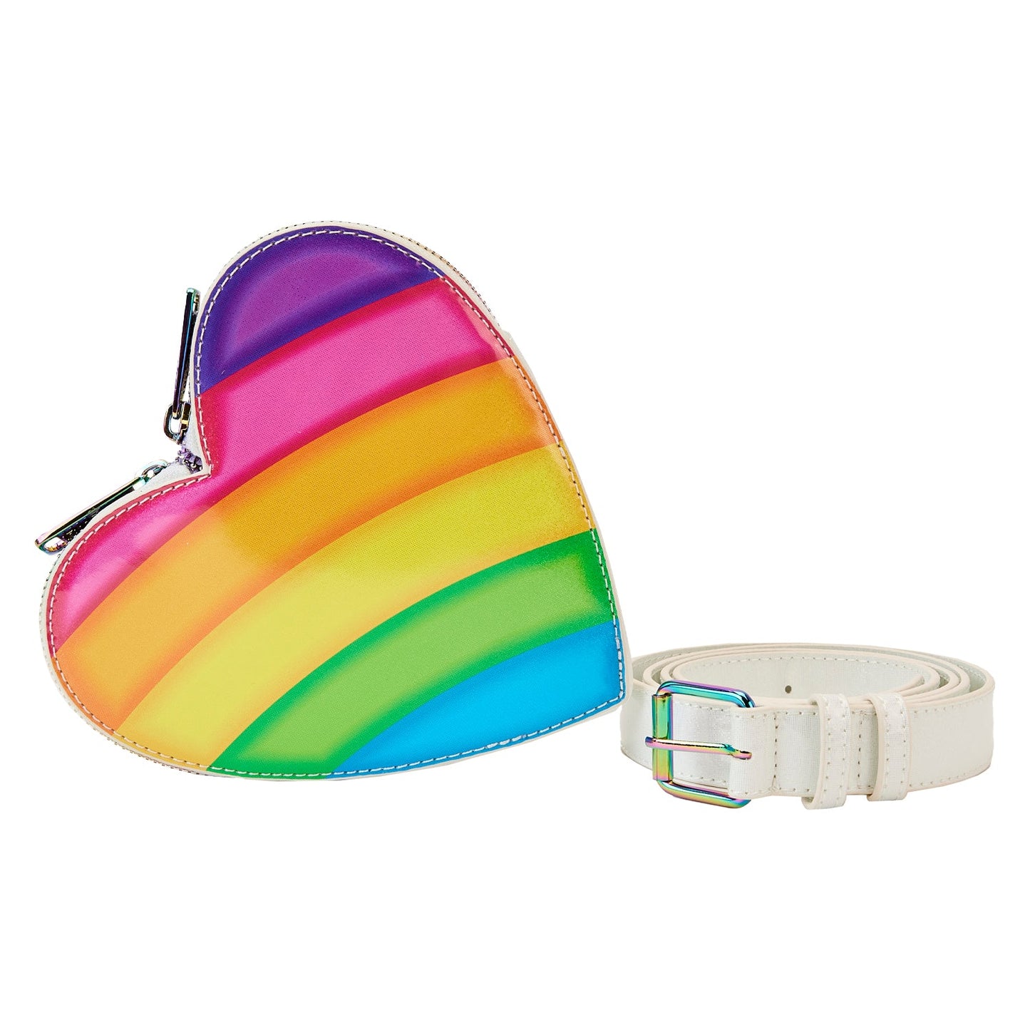 Lisa Frank Rainbow Heart Mini Backpack with Waist Bag