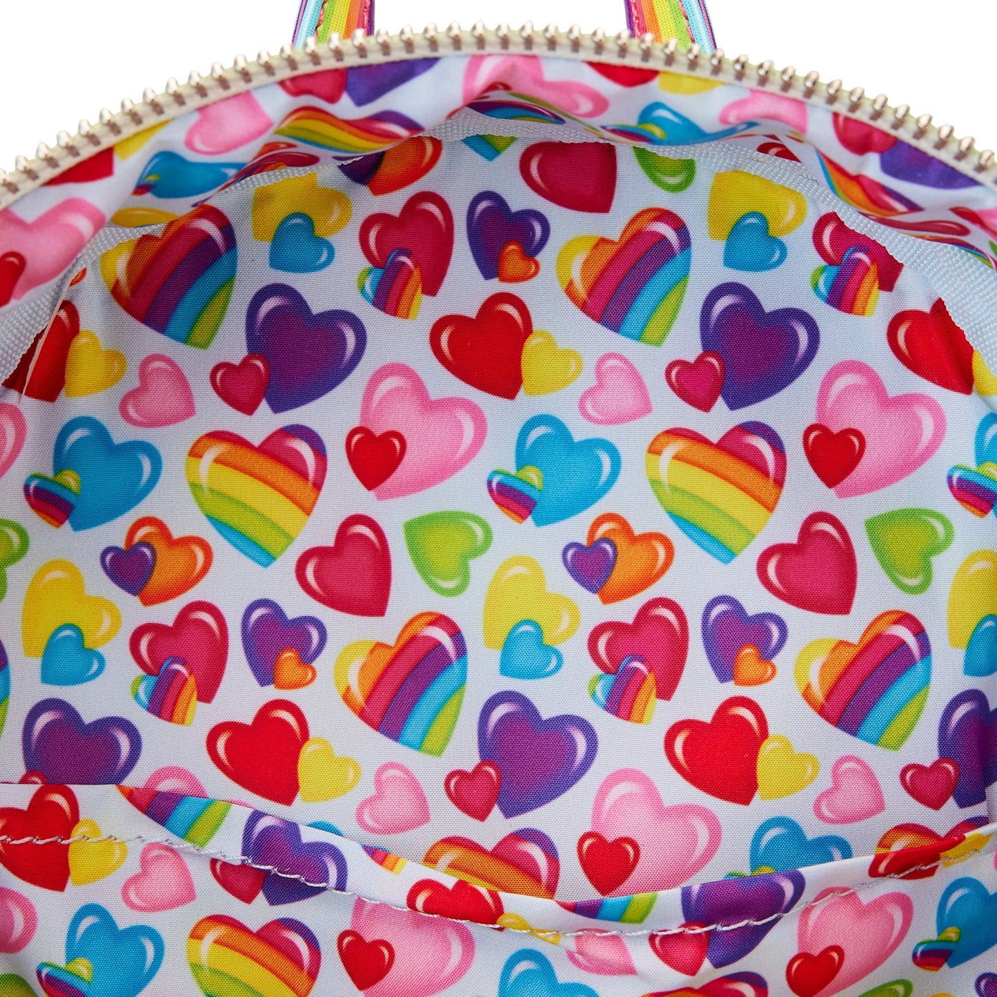 Lisa Frank Rainbow Heart Mini Backpack with Waist Bag