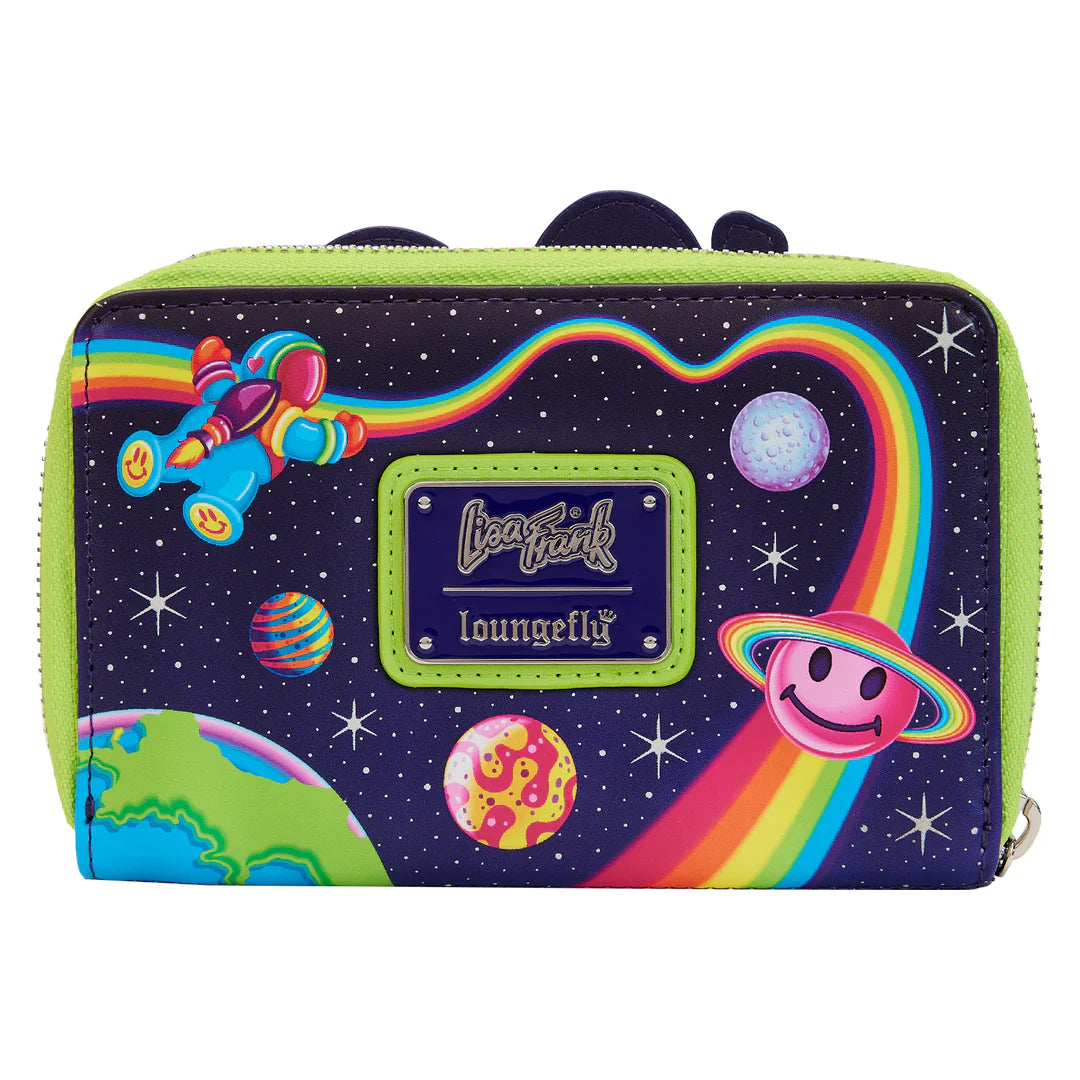 Loungefly-Lisa Frank Cosmic A Ride Zip Around Wallet