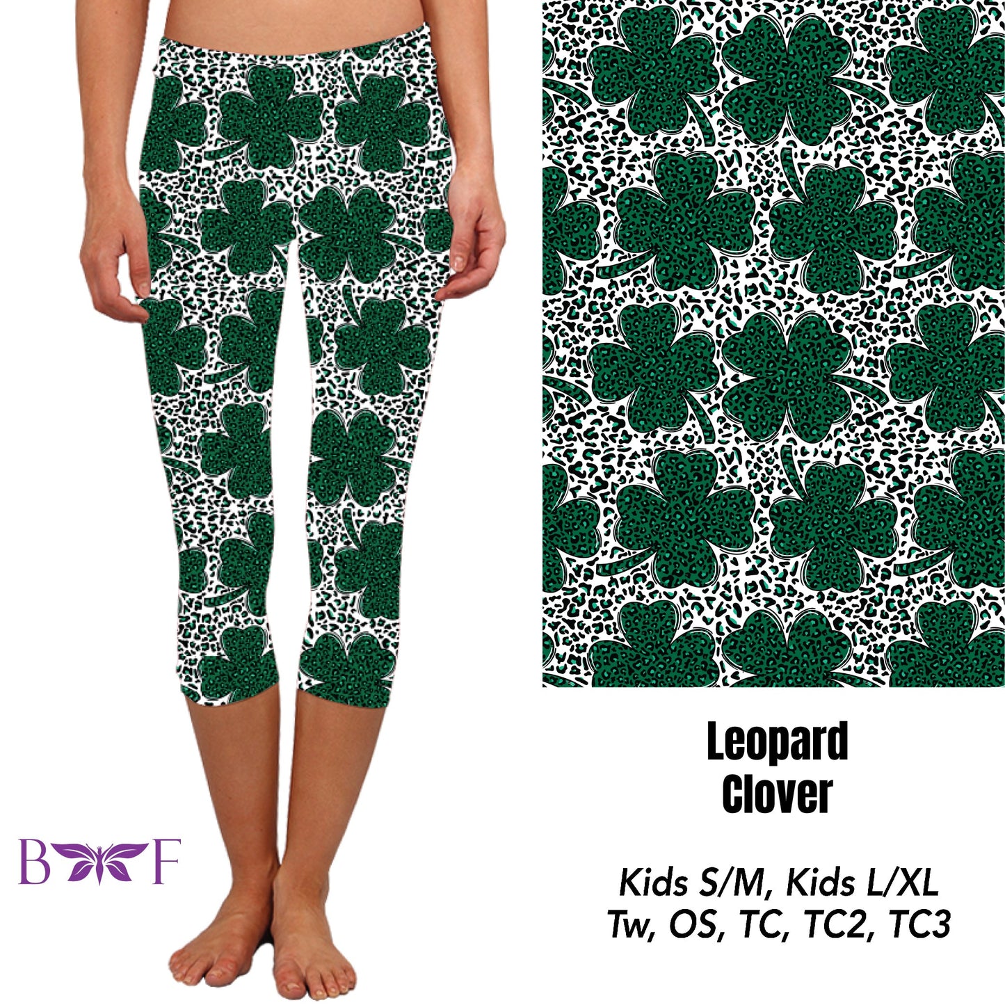 Leopard Clover leggings