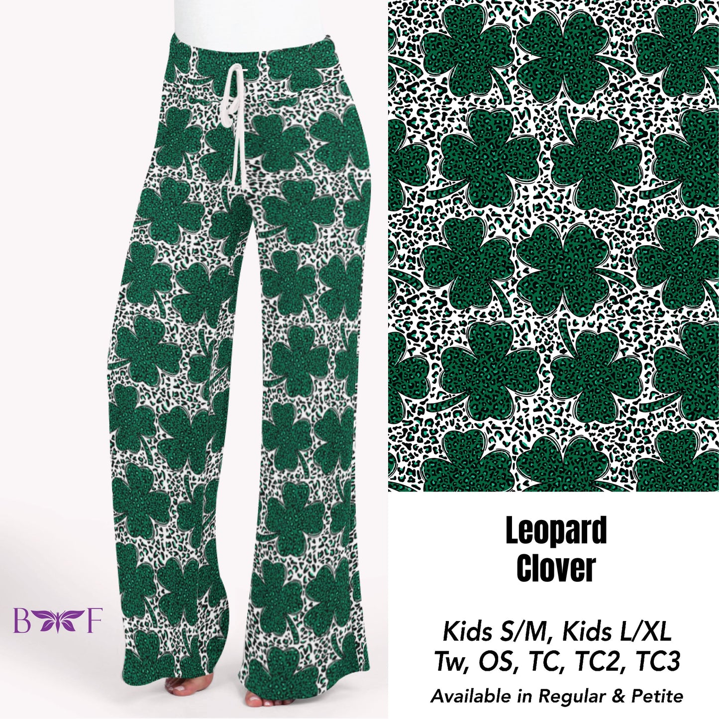 Leopard Clover leggings