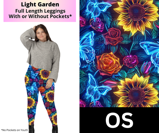 Light Garden Full Length Leggings w/ Pockets