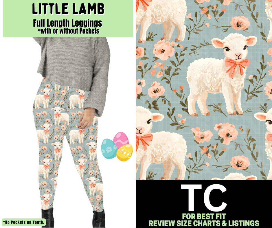 Little Lamb Full Length Leggings w/ Pockets