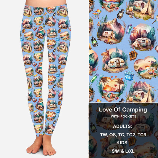 Love of Camping Leggings & Capris with Pockets KIDS Preorder Closes 6/14 eta Late July