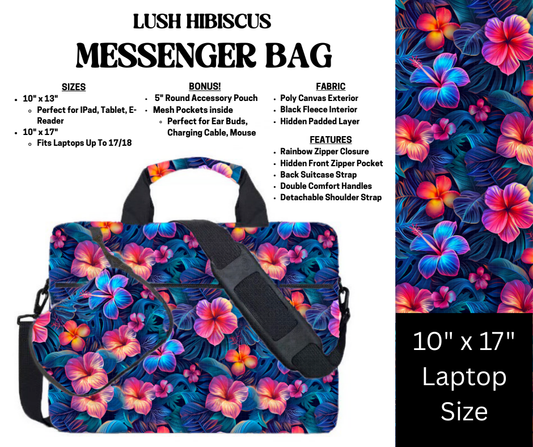 Lush Hibiscus Messenger Bag