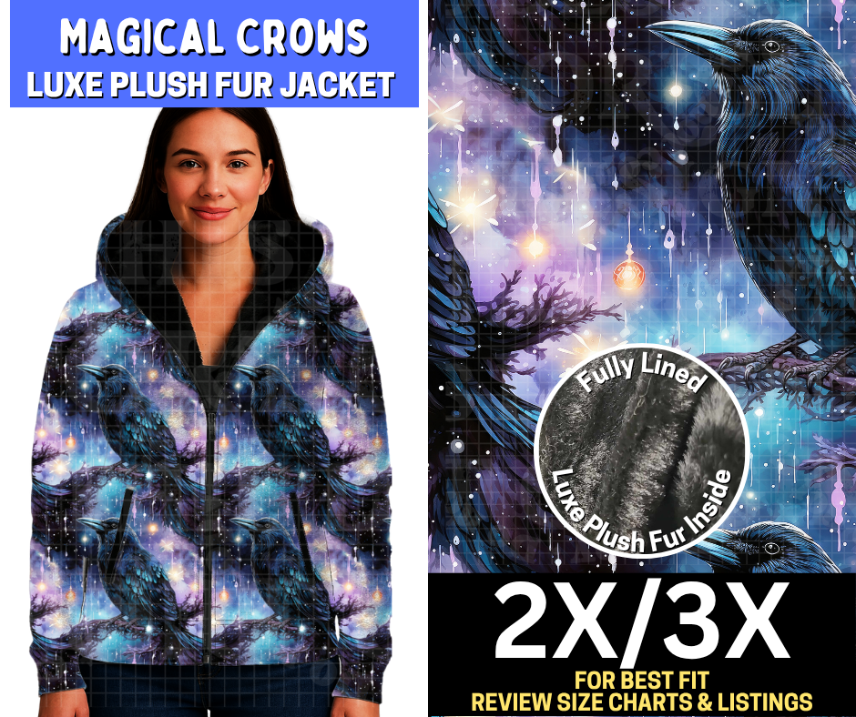 Magical Crows Luxe Fur Jacket