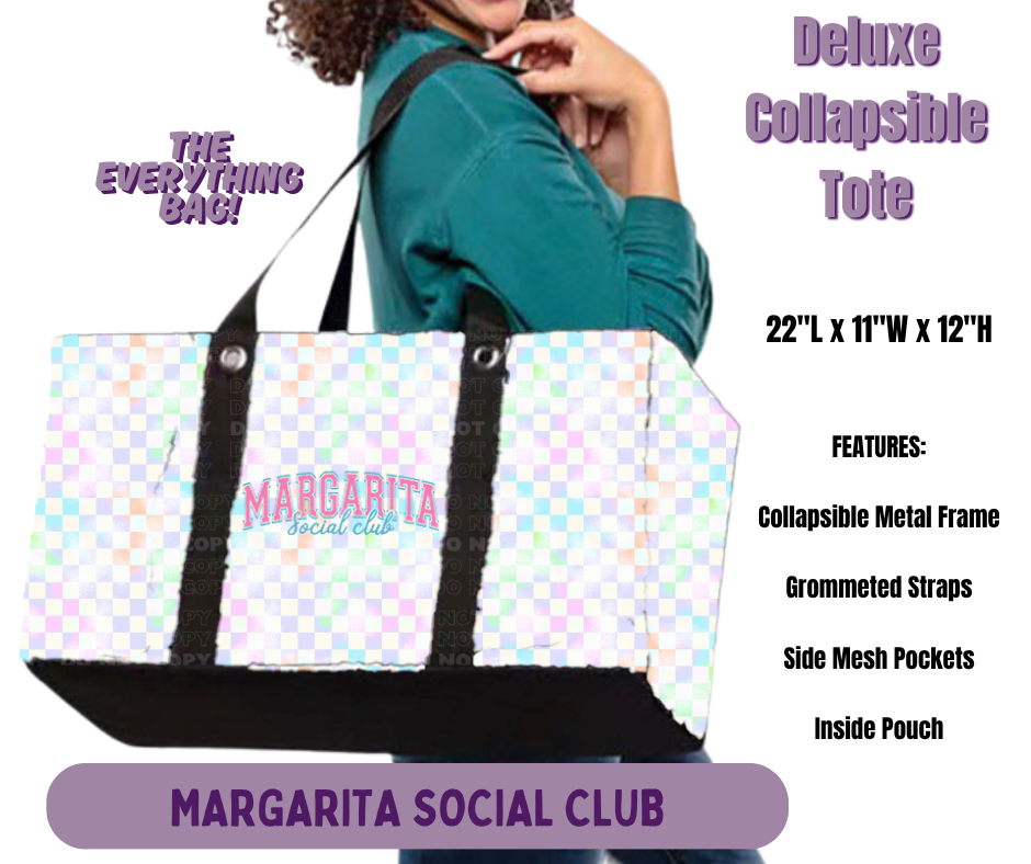 Margarita Social Club Collapsible Tote