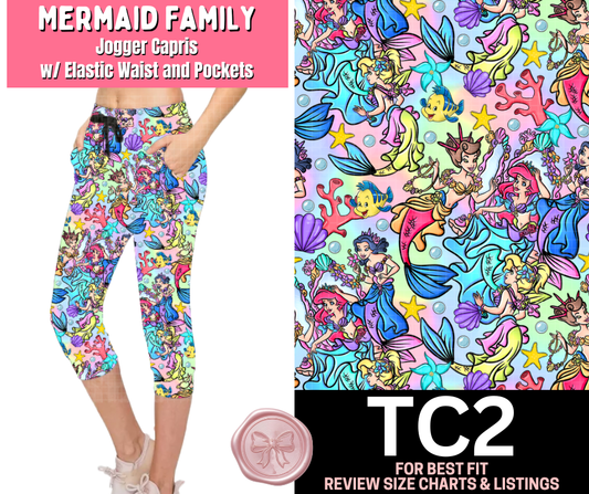Mermaid Family Jogger Capri
