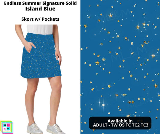 Island Blue Skort