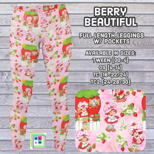 Berry Beautiful Full Length Leggings w/ Pockets