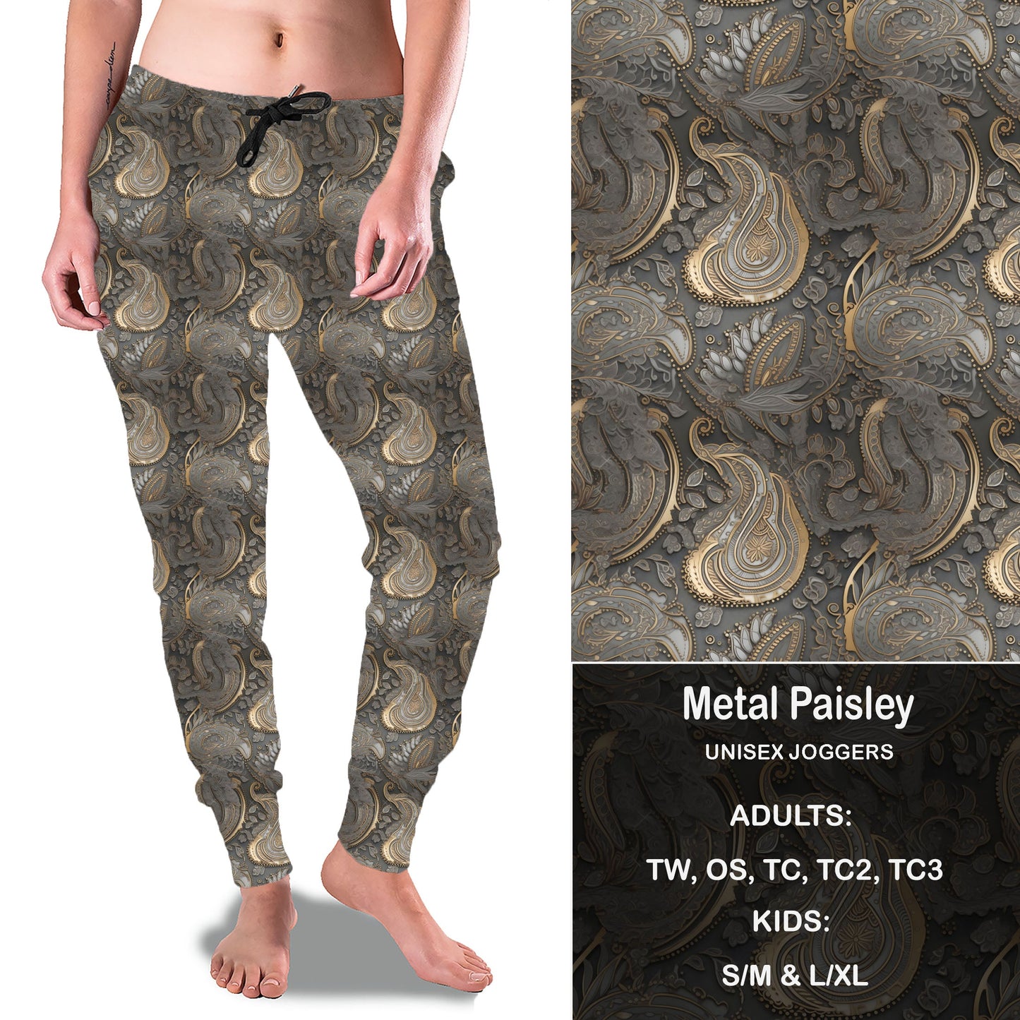 Metal Paisley - Full & Capri Joggers Preorder Closes 2/23