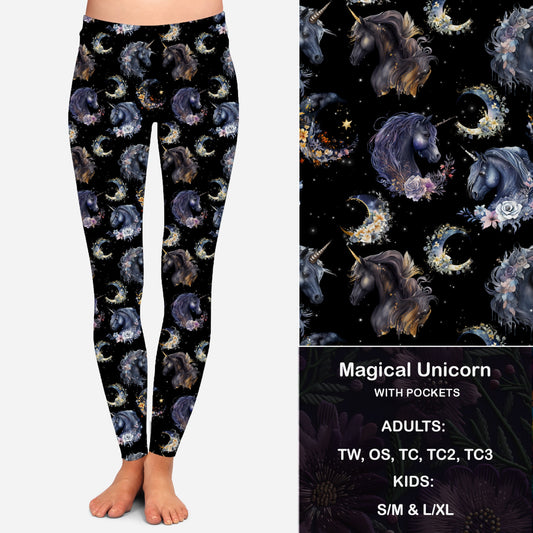 Magical Unicorn Leggings & Capris with Pockets KIDS Preorder Closes 6/14 eta Late July