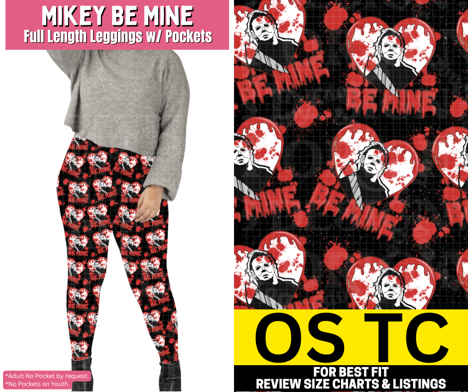 Mikey Be Mine Full Length Leggings w/ Pockets