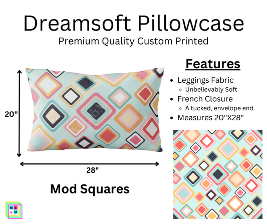 Mod Squares Dreamsoft Pillowcase