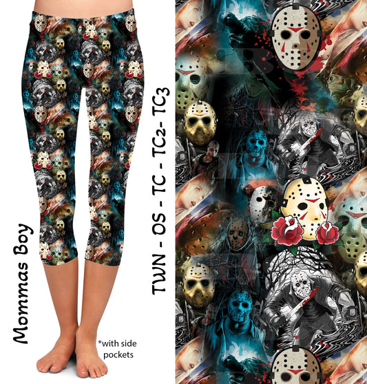 Mommas Boy - Capri Legging with Pockets