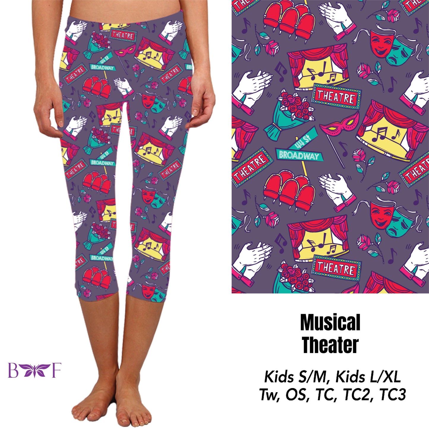 Musical Theater Leggings, Capris and Lounge Pants with pockets