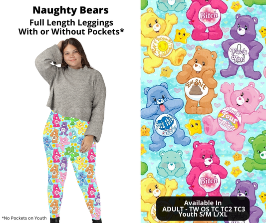 Naughty Bears Full Length Leggings w/ Pockets