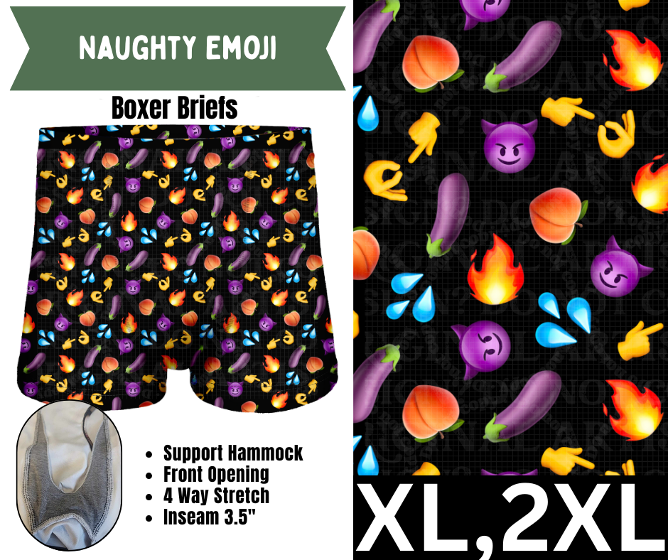 Naughty Emoji Boxer Briefs
