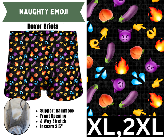 Naughty Emoji Boxer Briefs