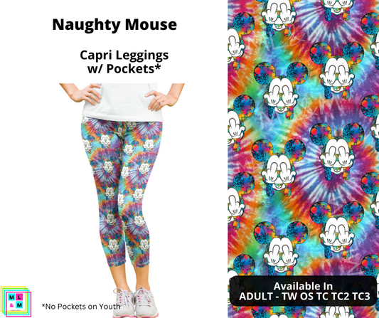 Naughty Mouse Capri Length w/ Pockets