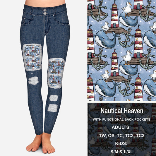 Nautical Heaven Leggings with Pockets Preorder Closes 2/15 eta March