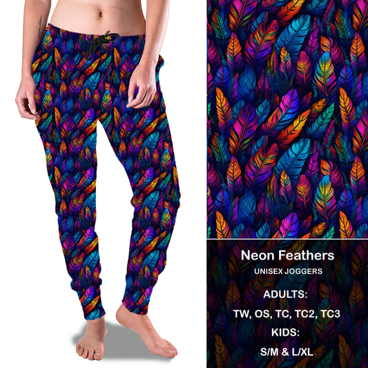 Neon Feathers - Full & Capri Joggers Preorder Closes 6/14 eta Late July