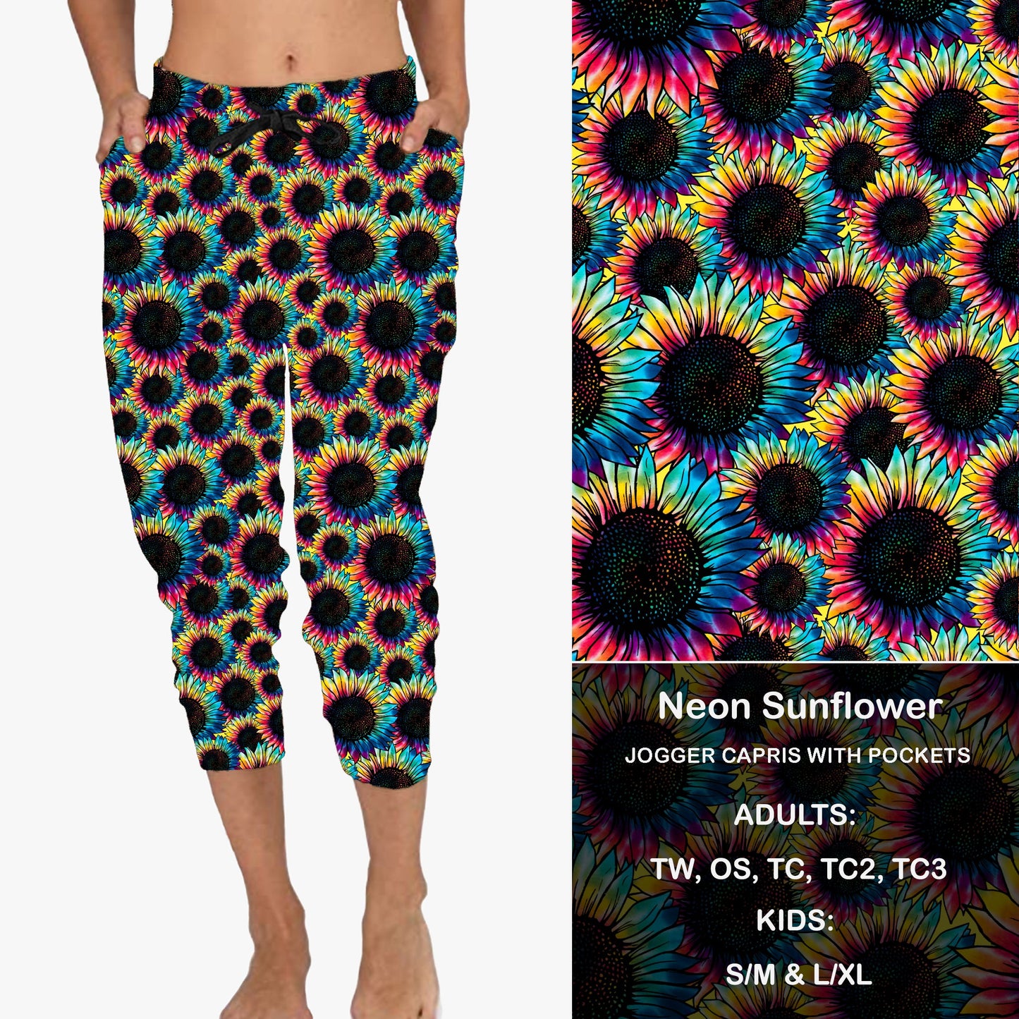 Neon Sunflower - Full & Capri Joggers Preorder Closes 6/19 eta Late July