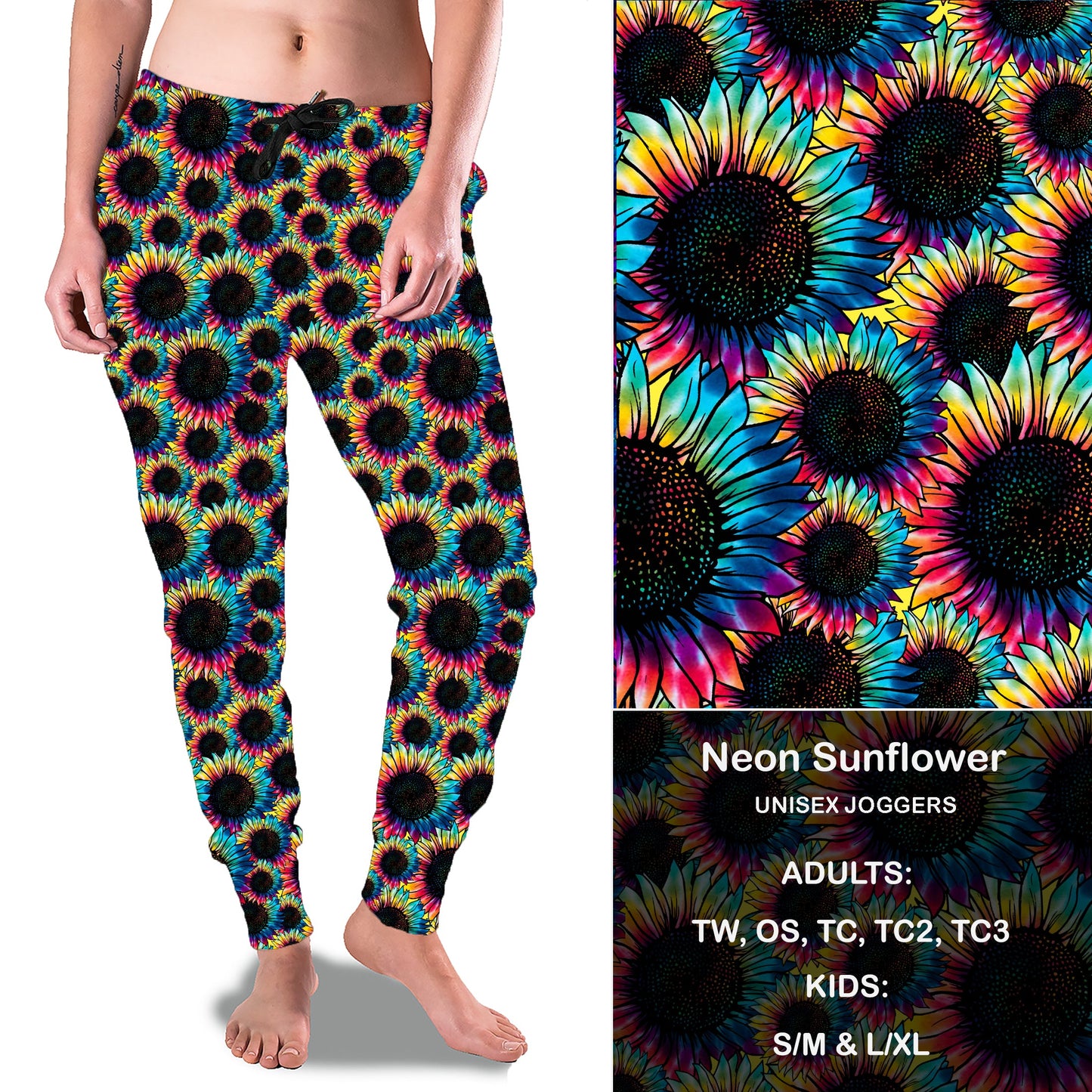 Neon Sunflower - Full & Capri Joggers Preorder Closes 6/19 eta Late July