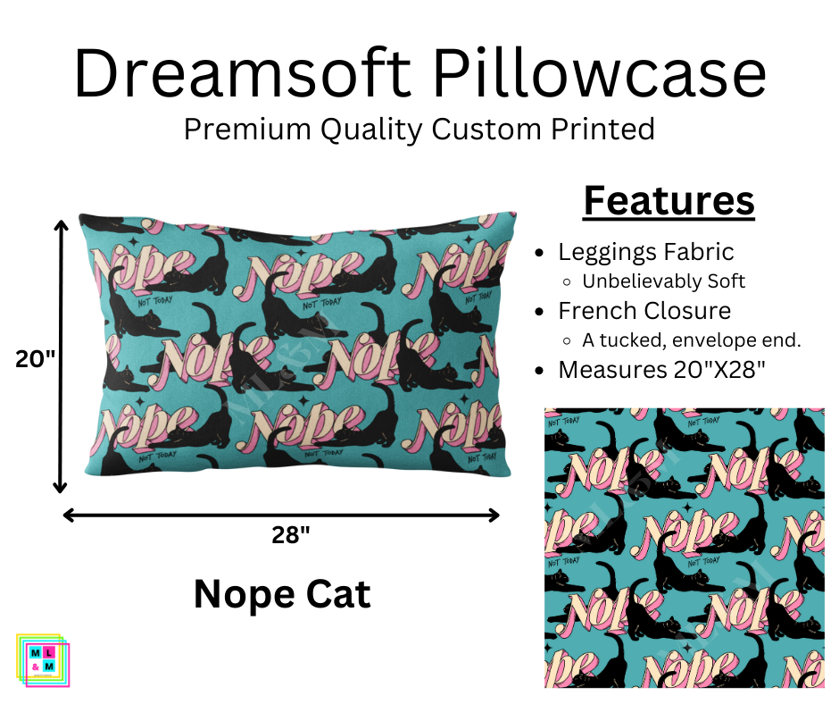 Nope Cat Dreamsoft Pillowcase