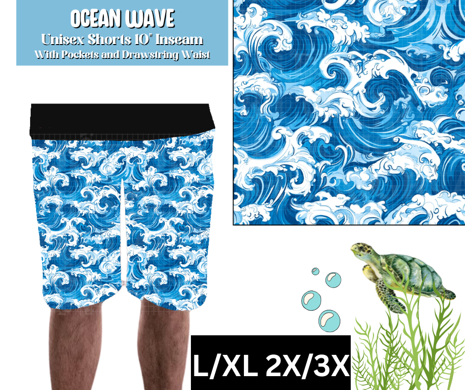 Ocean Wave Unisex Shorts