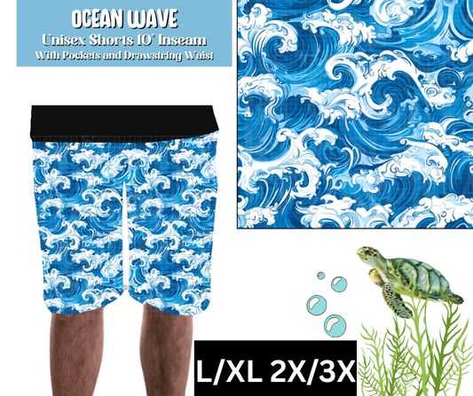 Ocean Wave Unisex Shorts