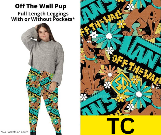 Off The Wall Pup Full Length Leggings w/ Pockets