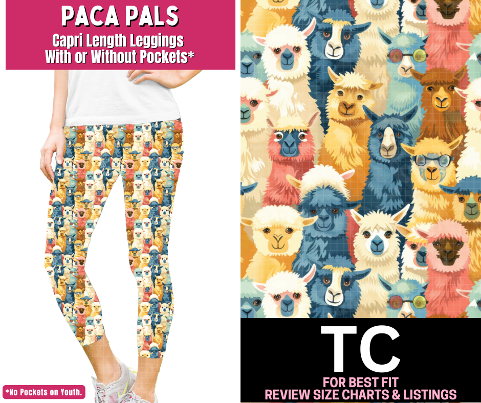 Paca Pals Capri Length Leggings w/ Pockets