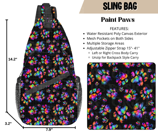 Paint Paws Sling Bag