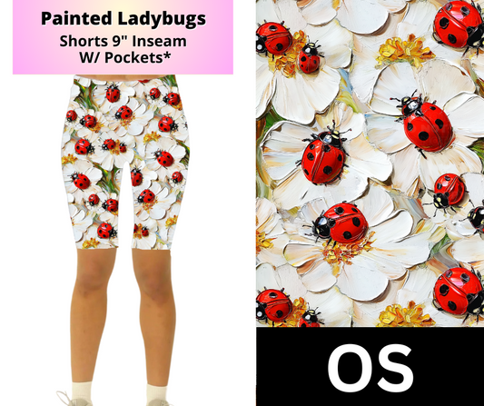 Painted Ladybugs Jamaica Shorts w/ Pockets