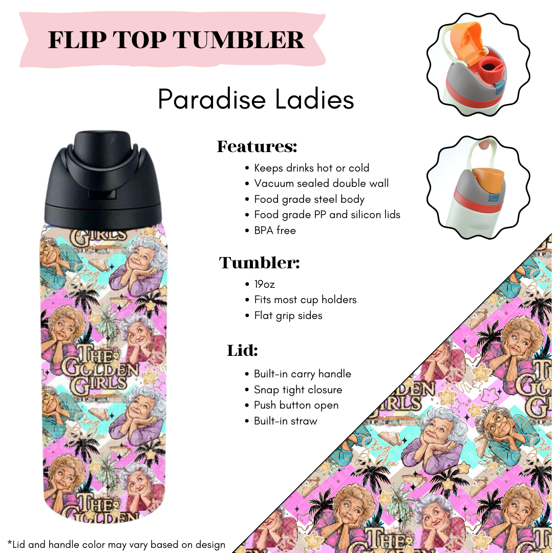 Paradise Ladies Flip Top Tumbler