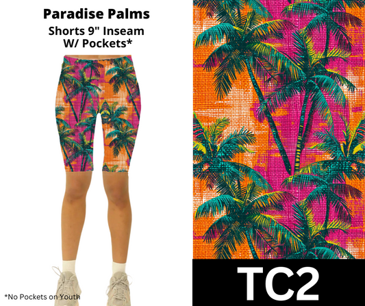 Paradise Palms Jamaica Shorts w/ Pockets