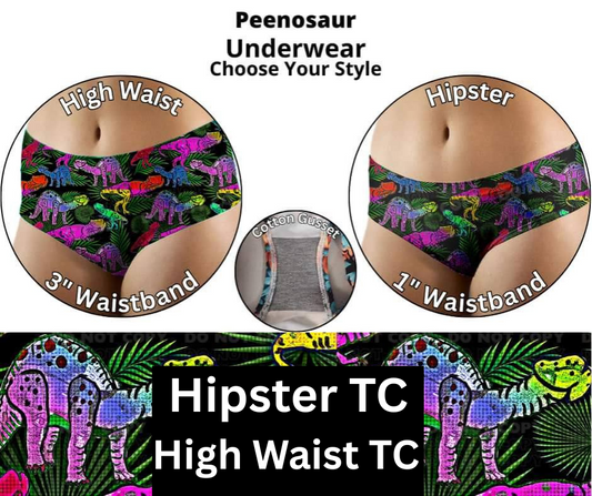 Peenosaur Hipster & High Waist Underwear