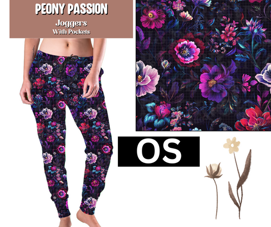 Peony Passion Joggers