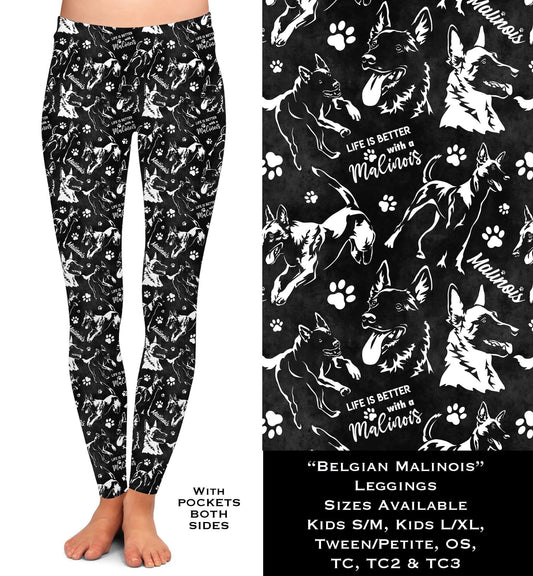 Belgian Malinois Leggings with Pockets