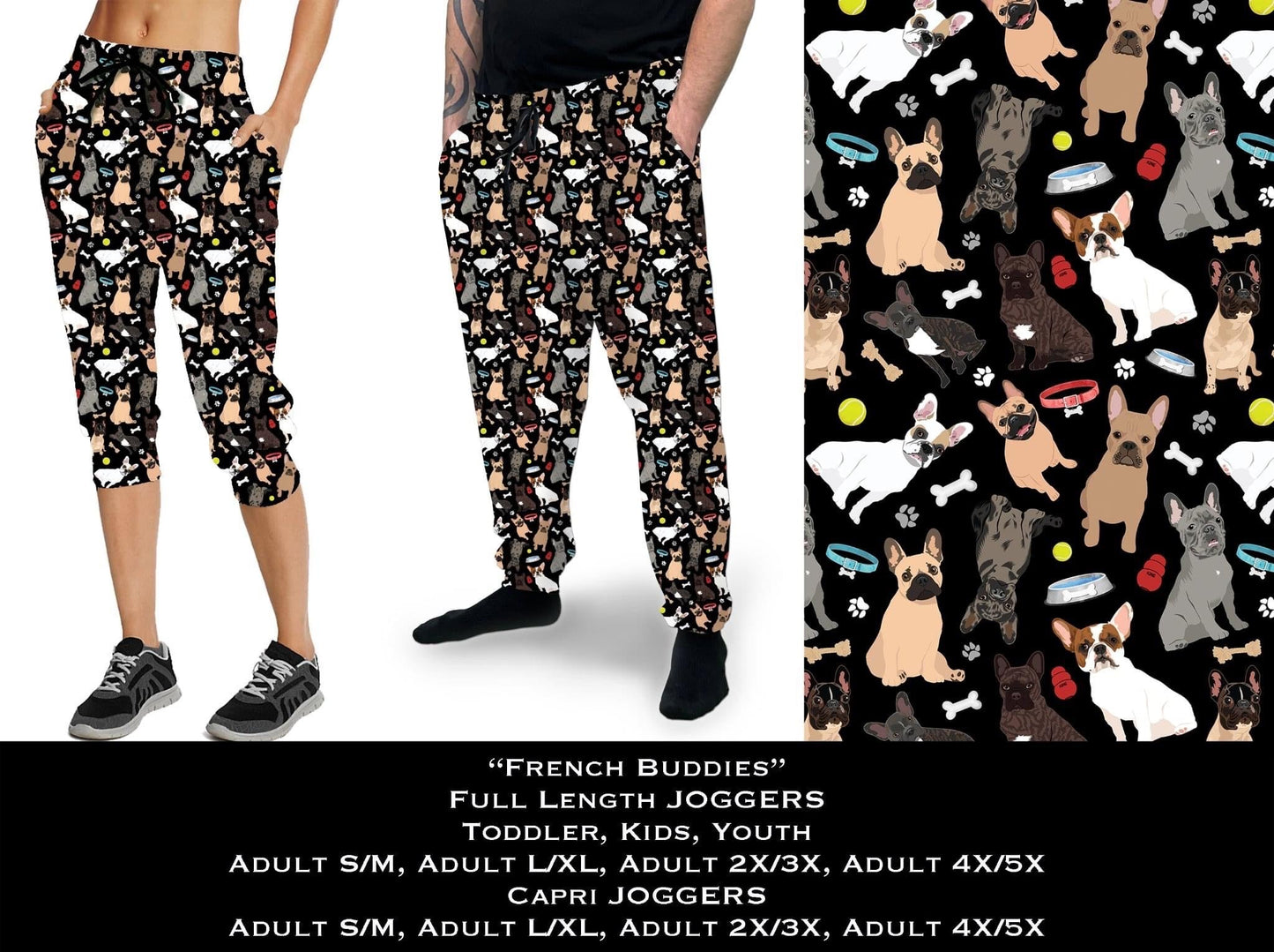 French Buddies Full & Capri Joggers