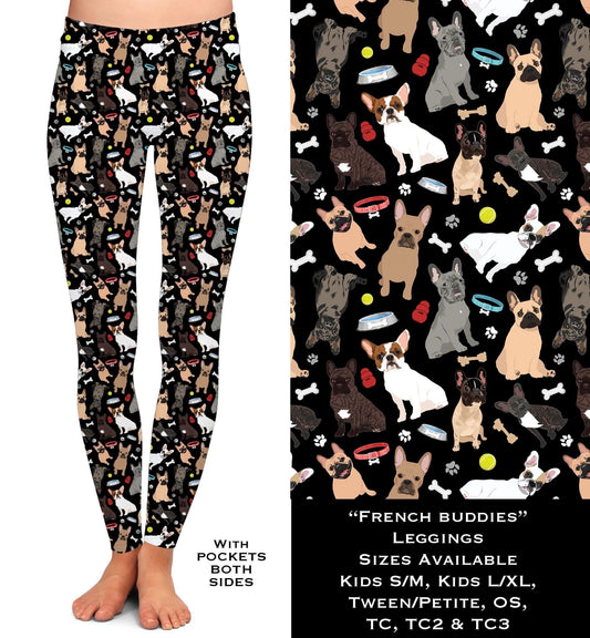 French Buddies Leggings with Pockets