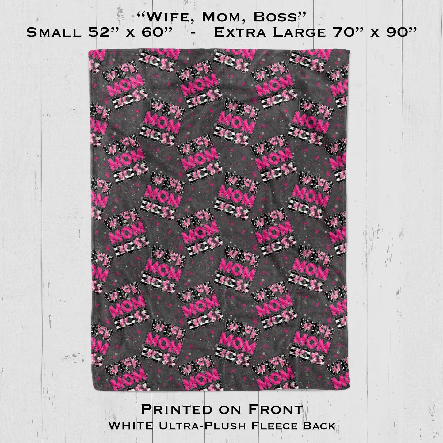 Wife Mom Boss - Blanket
