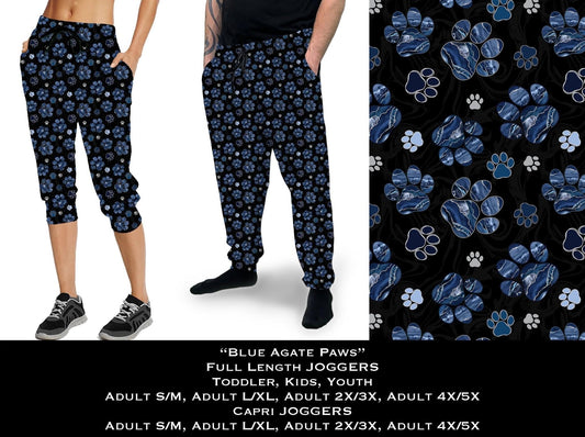Blue Agate Paws Full & Capri Joggers
