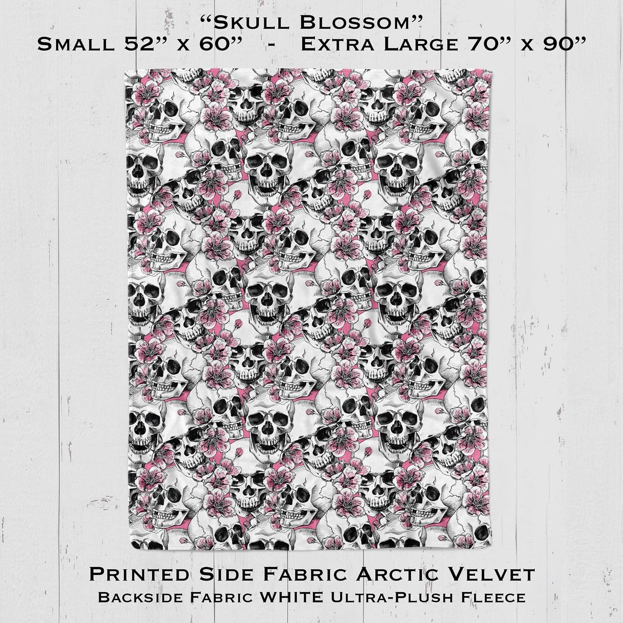 Skull Blossom - Blanket