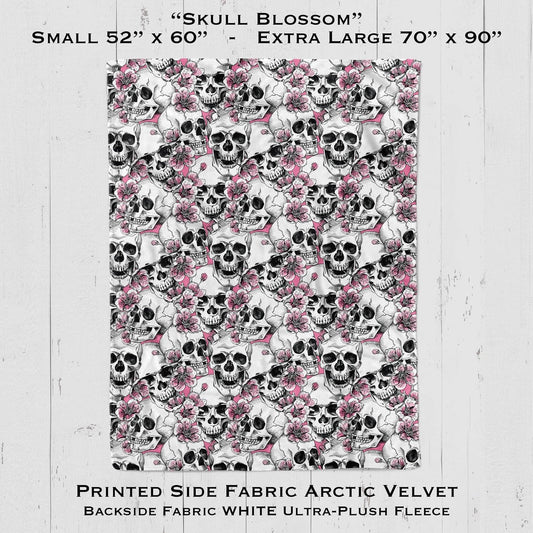 Skull Blossom - Blanket