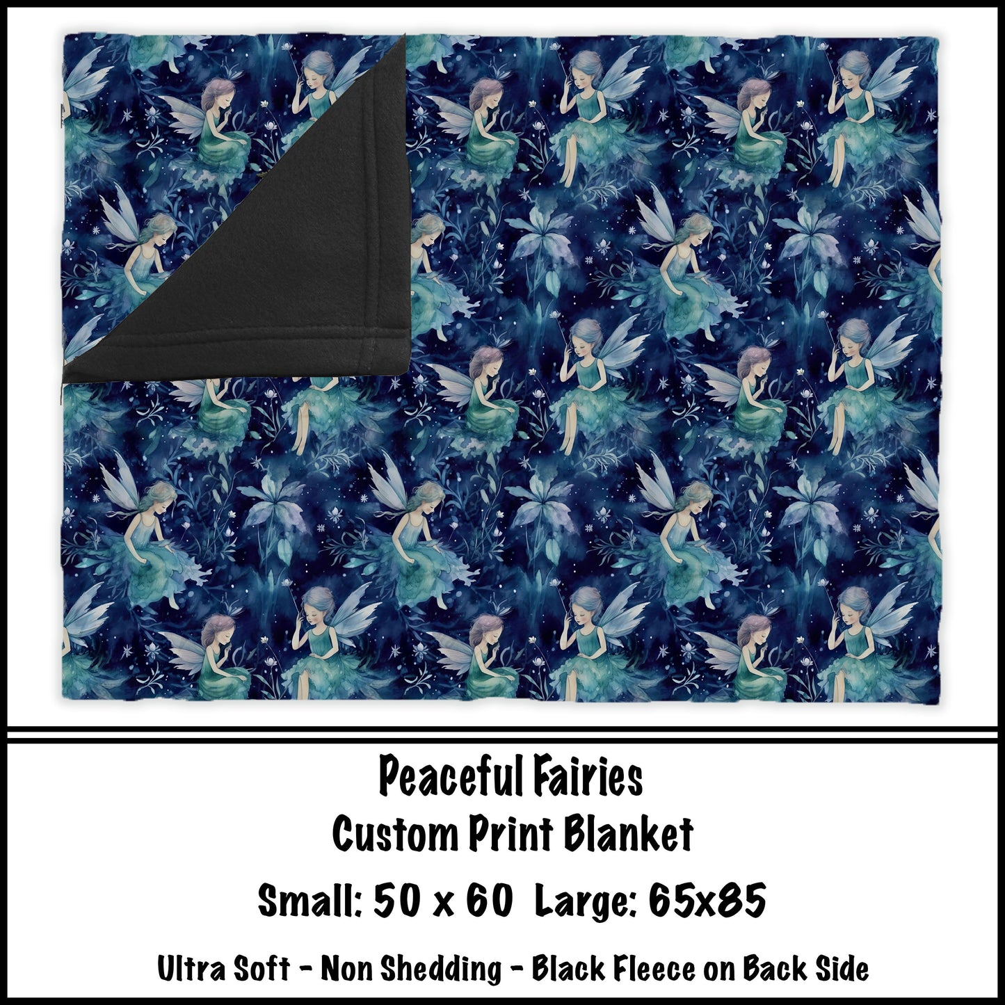 Peaceful Fairies Fleece Blanket - preorder closes 8/7 eta 8-10 weeks